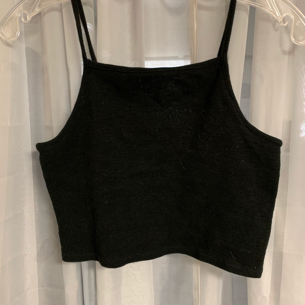 Black crop top